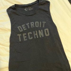 Movement Detroit Techno Sleeveless Muscle Tee - Black Size Medium